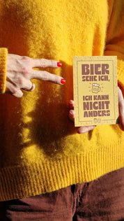 Postkarte | Bier sehe ich, ich kann nicht anders