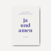 Postkarte | ja und amen