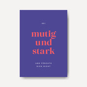 Postkarte | mutig und stark