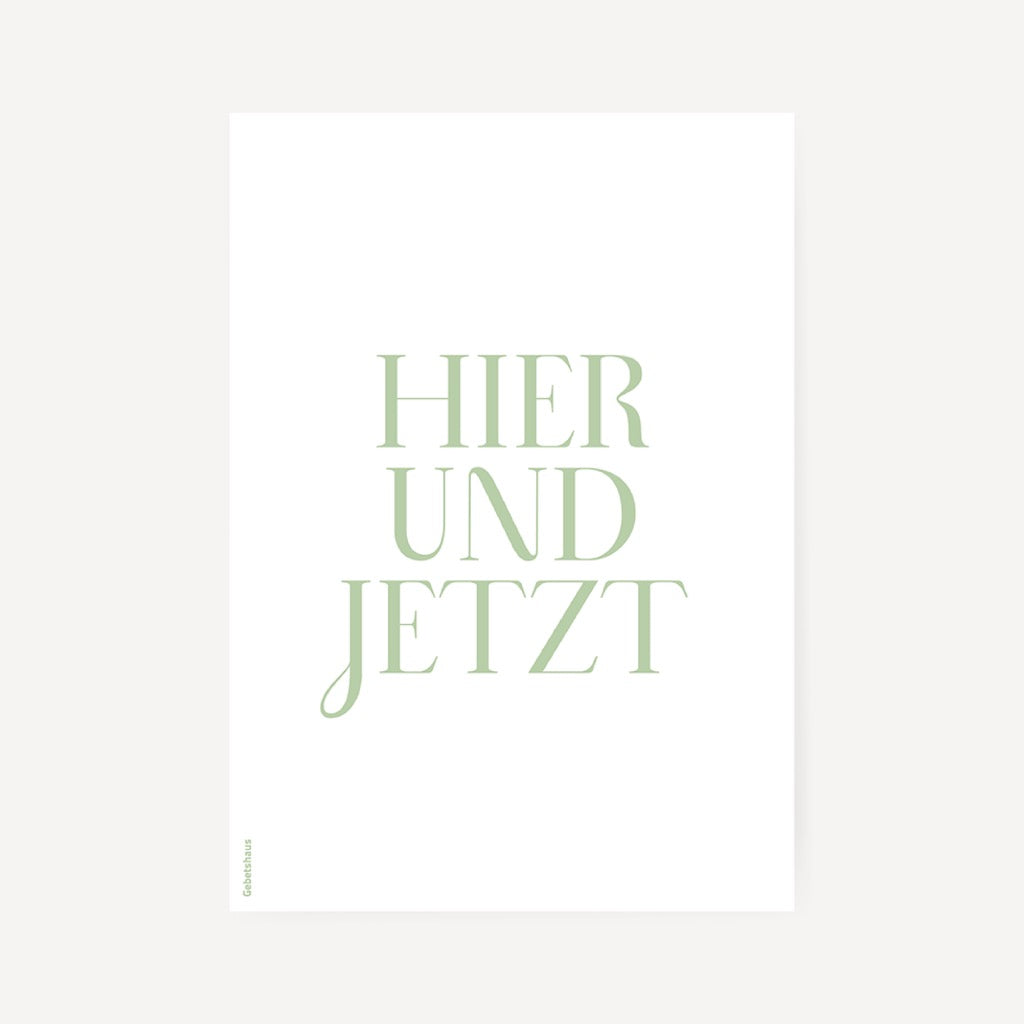 Poster 2 in1 | hier&jetzt - gespräch mit gott - Gebetshaus Augsburg | Shop