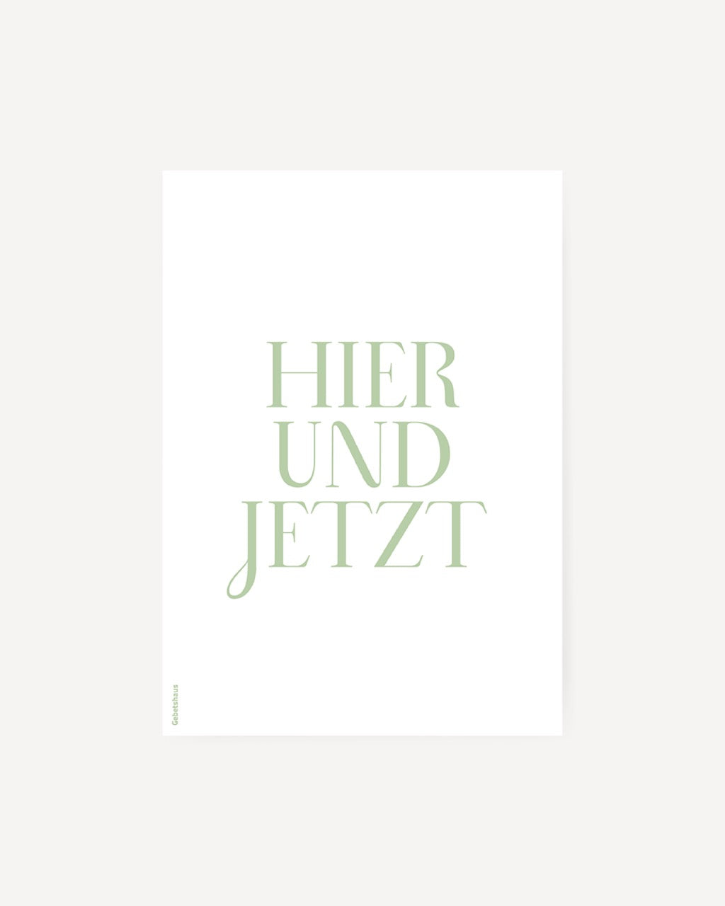 Poster 2 in1 | hier&jetzt - gespräch mit gott - Gebetshaus Augsburg | Shop