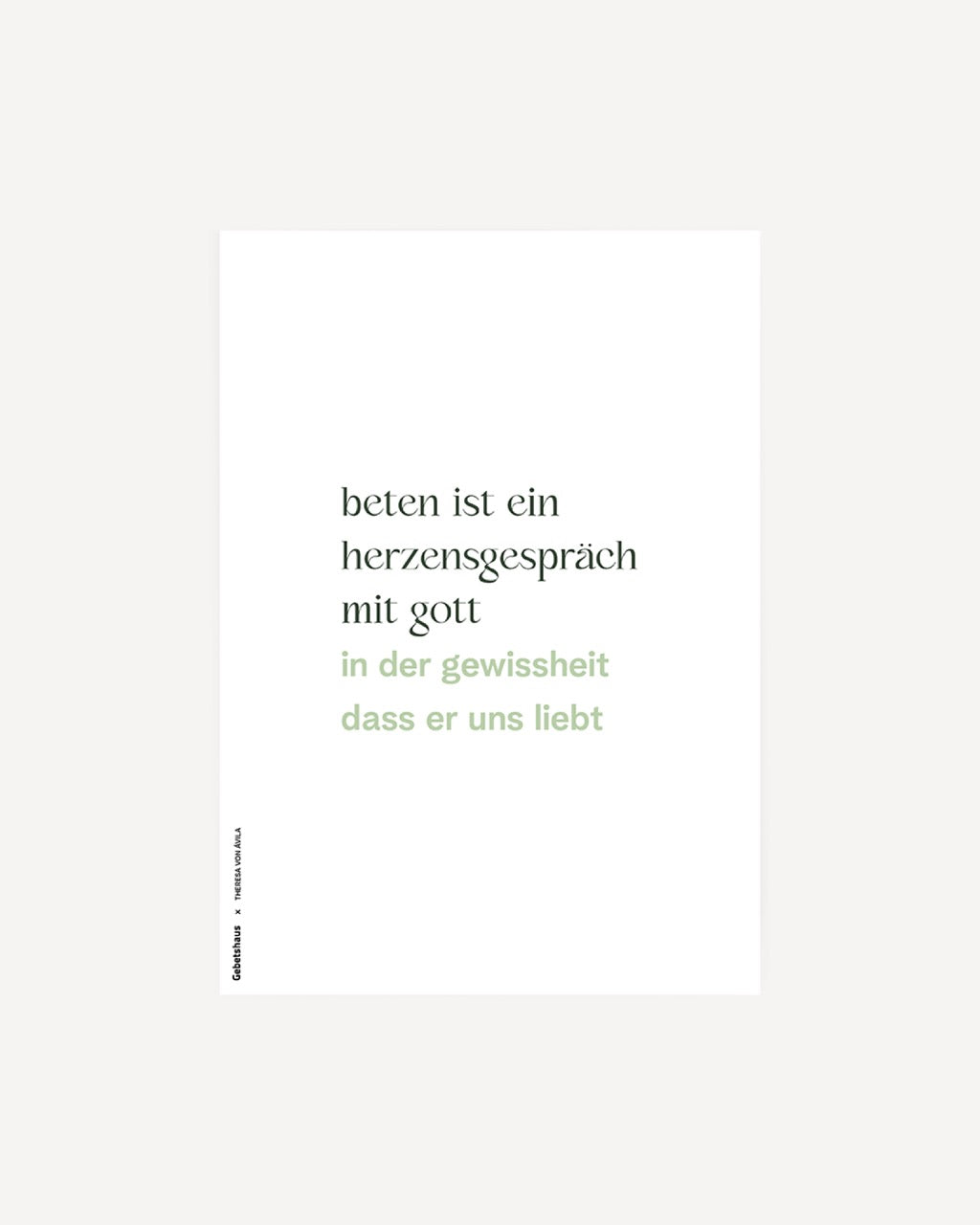 Poster 2 in1 | hier&jetzt - gespräch mit gott - Gebetshaus Augsburg | Shop