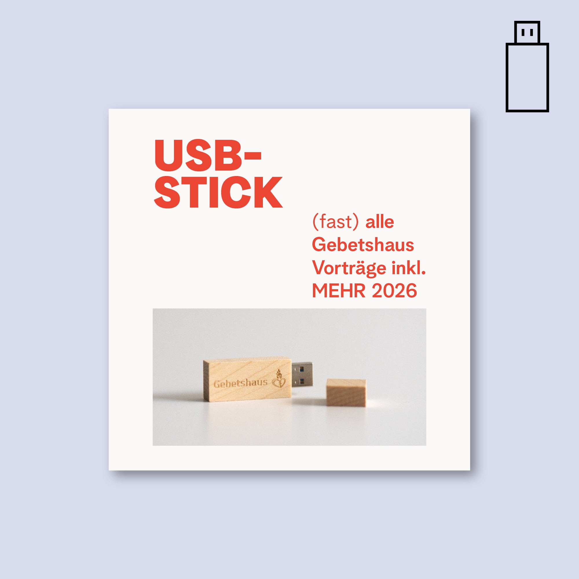 (fast) alle Gebetshaus Vorträge inkl. MEHR 2026 | USB-Stick